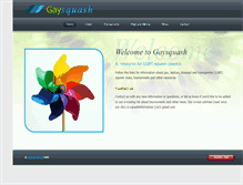 Tablet Screenshot of gaysquash.com